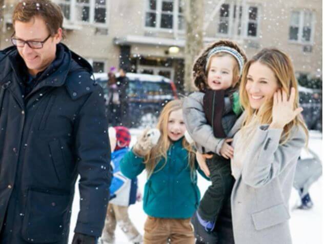 Young Lily Katherine Kinnear with parents Greg Kinnear and Helen Labdon and sister Audry Mae Kinnear.